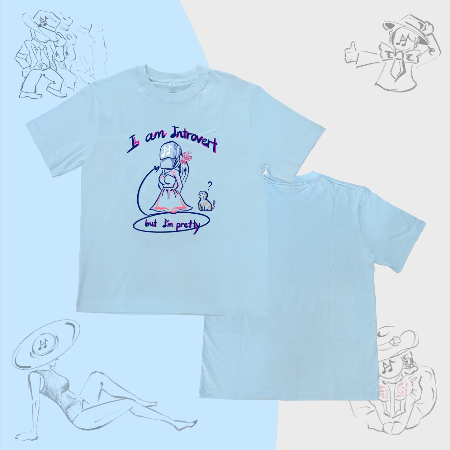 “For Introverted” Unisex T-shirt