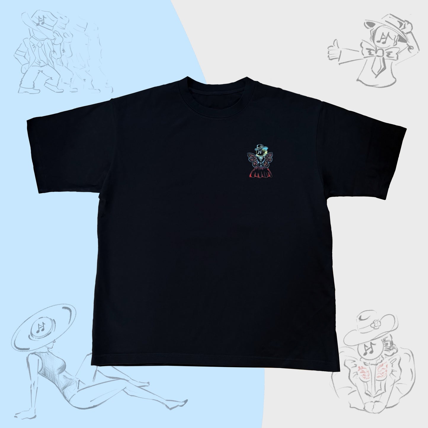 Unisex Oversized T-shirt - Victorian Whimsy