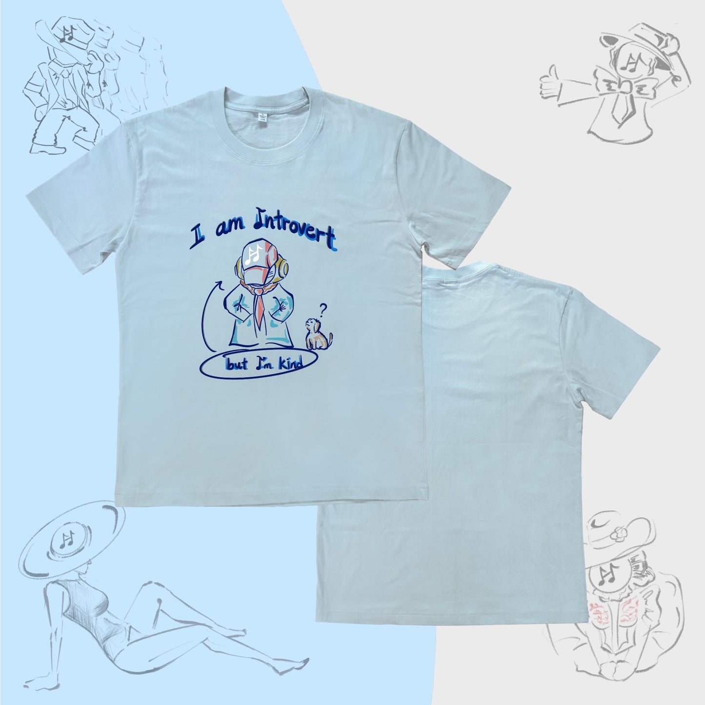 “For Introverted” Unisex T-shirt