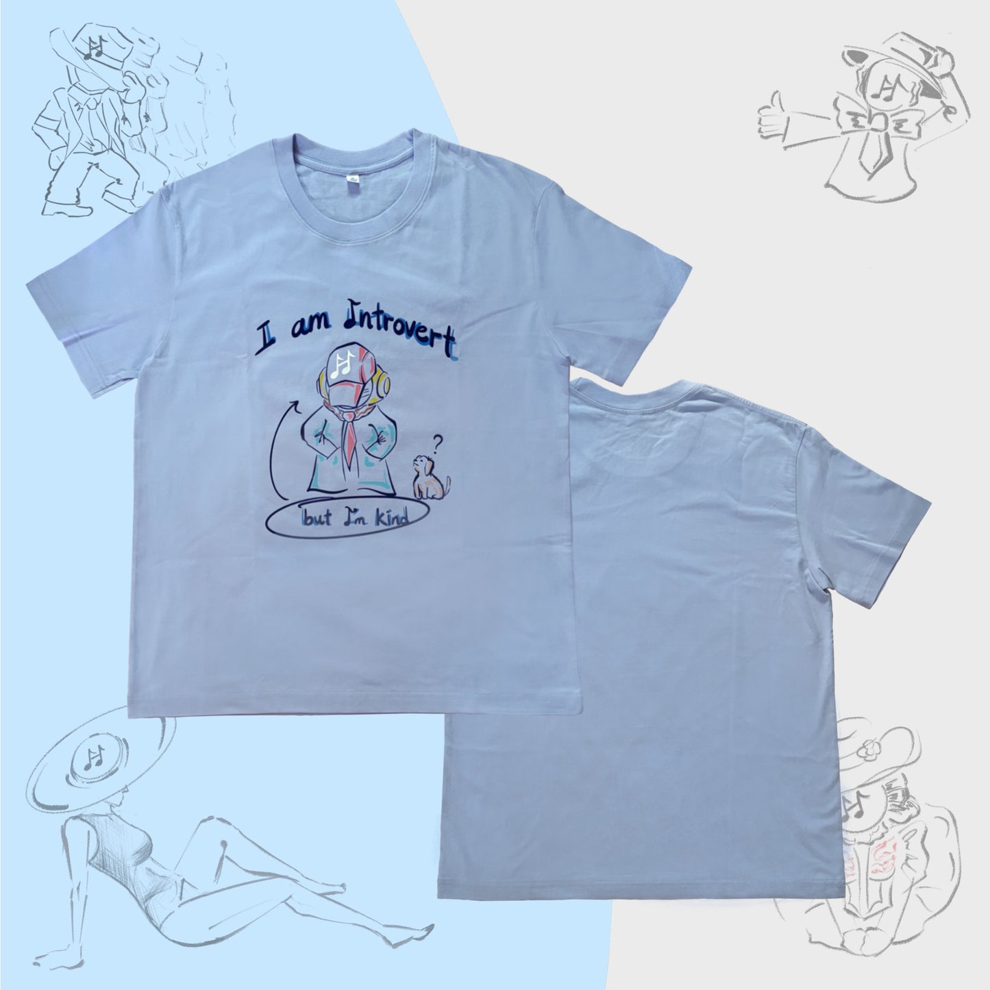 “For Introverted” Unisex T-shirt