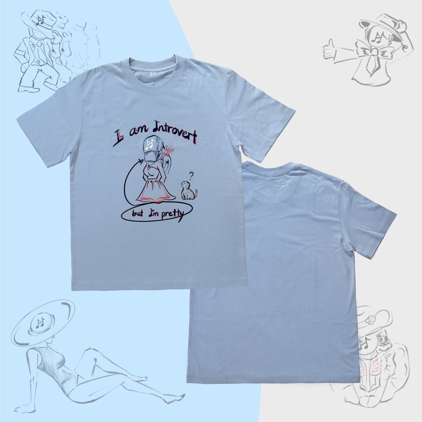 “For Introverted” Unisex T-shirt